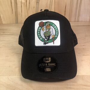 Boston Celtics Official NBA Adjustable Black/Green Ultra Game Hat New
